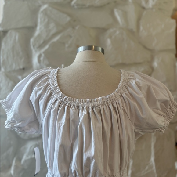 Danielle Bernstein White Poplin Maxi Dress 2X - Picture 9 of 10